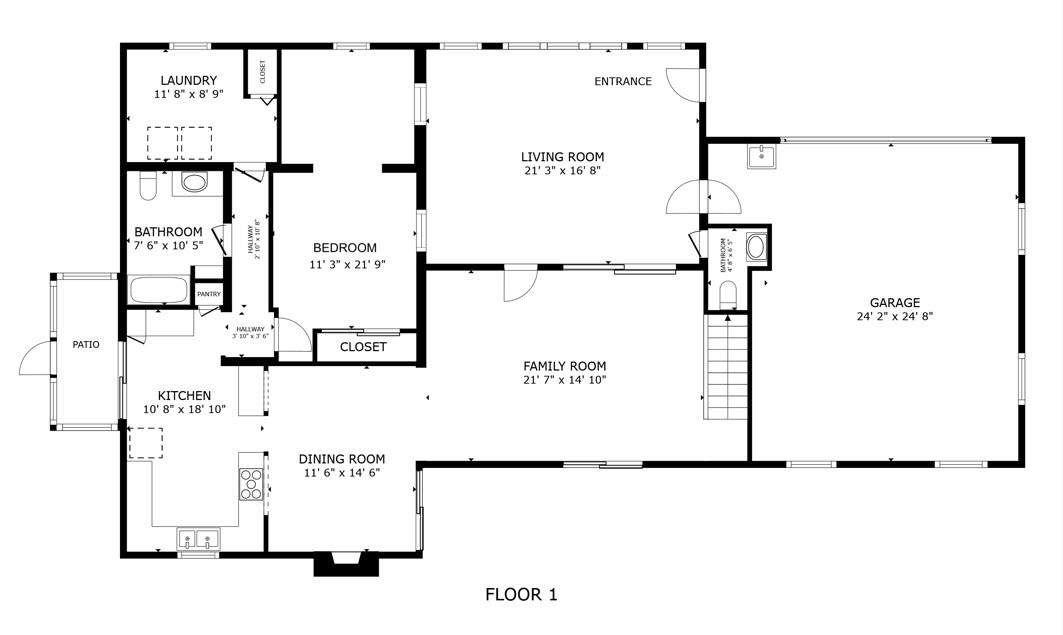 345 Eugenia Road. Floor Plan. Floor 1